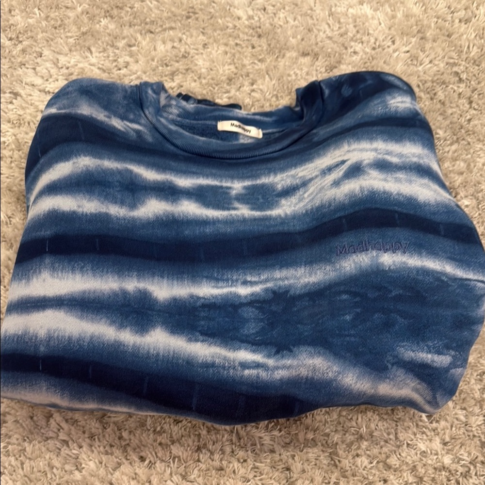 Madhappy Blue Tie-Dye Sweatshirt
